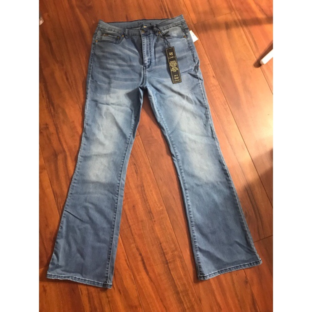 Diane Gilman Stretch denim flare jeans